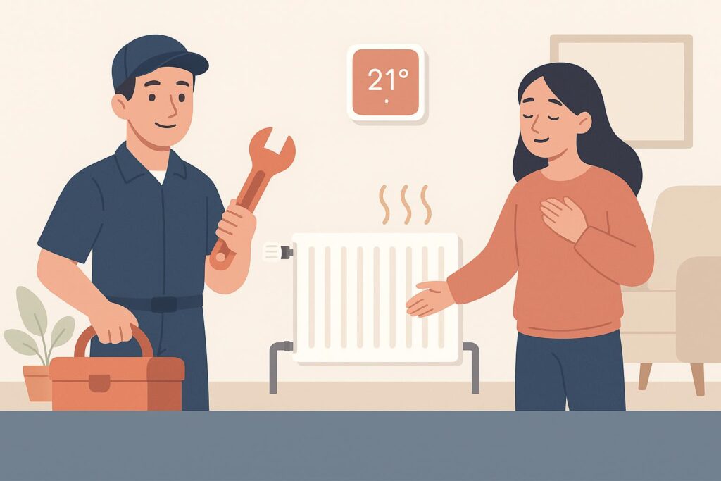 central heating upgrade 