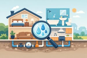 detect plumbing leaks worthing