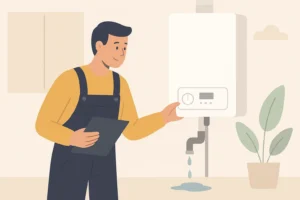 boiler leaking water