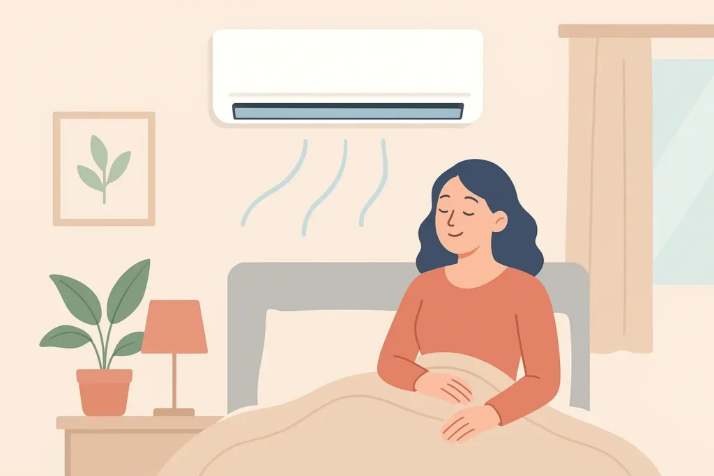 air conditioning installation Worthing bedroom